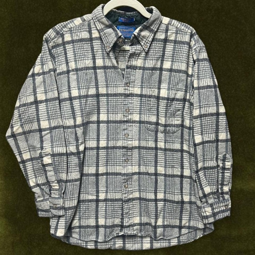 True Vintage 1970s PENDLETON Quilted Lined Wool Shirt Jacket - 100% Virgin wool